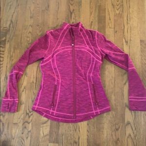 pink lululemon workout jacket